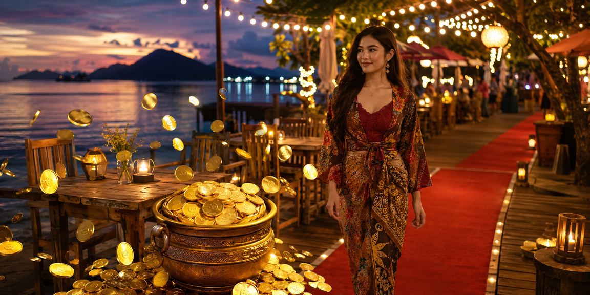 Suasana pertaruhan kasino gaya Malaysia di Langkawi dengan paparan strategi